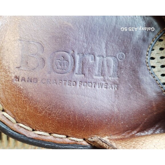 Born Men's Fisherman Sandals Brown Leather Size 12 Adjustable Strap  Vacation - Picture 8 of 10